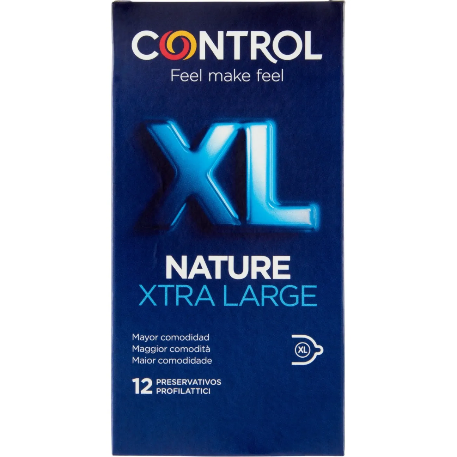 CONTROL XL Nature Xtra Large Profilattici 12 pz| Benessere Sessuale ...